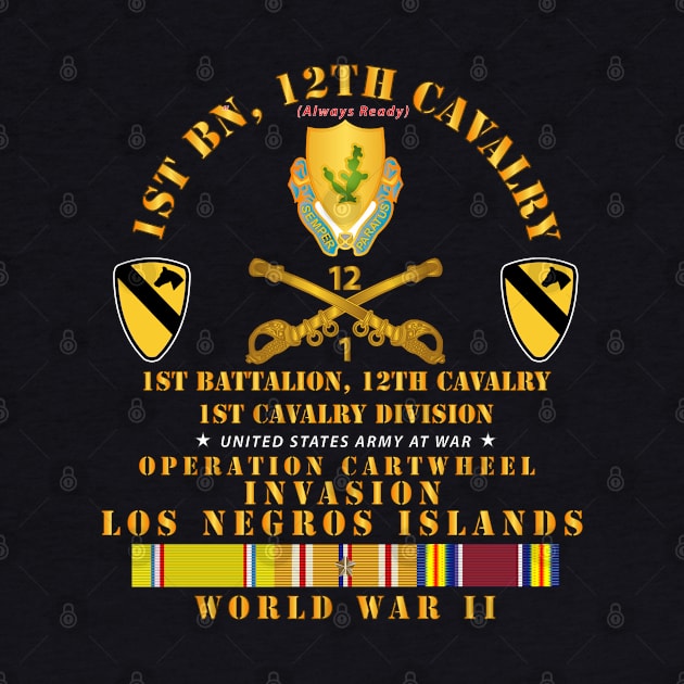 1st Bn 12 Cav - 1st Cav - Invasion Los Negros - WWII w PAC SVC by twix123844